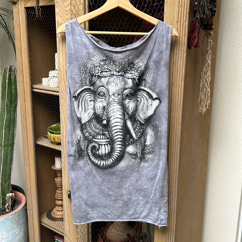 The Mountain Big Face Ganesh T-Shirt Tank Dress